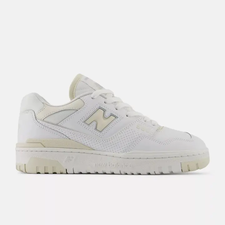 Zapatillas New Balance 550 Blanco-Beige White con linen - 1