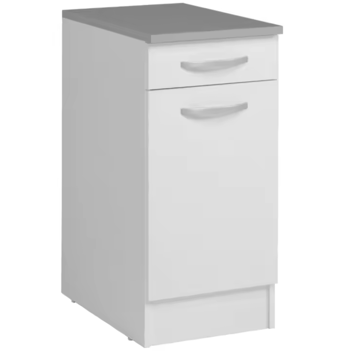 Módulo bajo Cocina EKO Blanco puerta y cajón 40x60cm - 1
