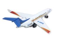 Modelo De Avión De Negocios Gulfstream G650 De Aleación 25.5CM Con Base De Exhibición Y Tres Luces ARJ21 Regalo Para Niños Juguetes De Metal Diecast Sin Batería - details 3