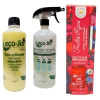 ECOJIN INTENSE AMARILLO ORIGINAL DE LABONCLER + DIFUSOR + AMBIENTADOR A ELEGIR CASA DE LOS AROMAS. Producto en frasco de vidrio de 100 ml y con 6 sticks. disfruta de una agradable sensación de alegría y vitalidad. - details 0