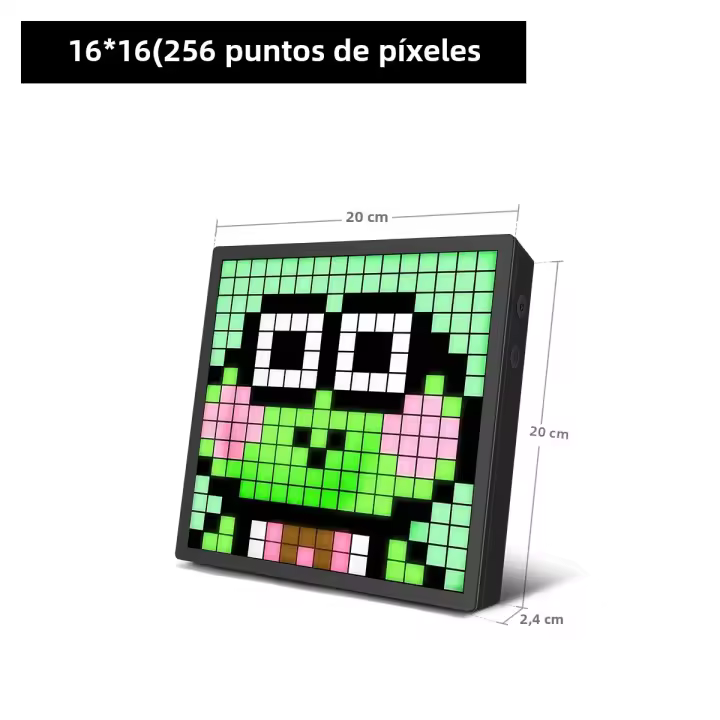 Pantalla De Matriz LED De 50cm Con Pantalla Digital USB 5V Decoración De Habitación Programable Con APP Regalo De Navidad Iluminación Nocturna Rectangular - 1