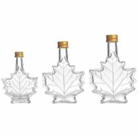 Botellas De Vidrio Para Alcohol Mini Forma De Hoja De Arce 50ml 100ml 250ml Con Tapa Eco-amigable Para Licor Escocés Y Sirupos - details 6