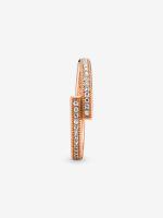 Pandora - VENTA FINAL - Anillo superpuesto brilliant-Baño de Oro Rosa de 14K - details 0