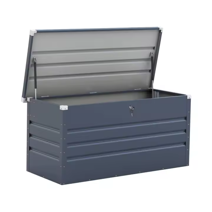Baul/arcon para jardín "Store" - 680 L - 165 x 69 x 60 cm - Gris - 1