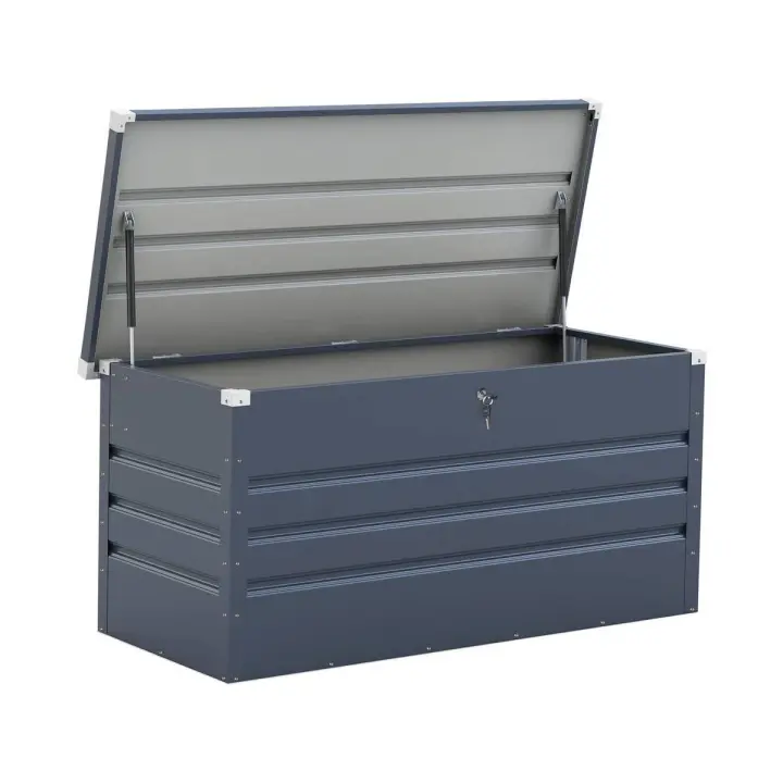 Baul/arcon para jardín "Store" - 680 L - 165 x 69 x 60 cm - Gris - 1