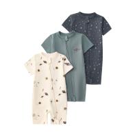 Mono de verano para bebé, de manga corta, con cremallera de doble cabeza, para gatear, para recién nacido, caja de regalo - details 9