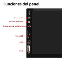 Reproductor Multimedia MP5 Para Coche HIPPBQCC 7 Pulgadas Pantalla Táctil FM ISO Entrada Auxiliar Bluetooth USB Línea De Espejo Universal 1 Din - details 7