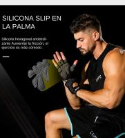 Guantes De Gimnasio SKDK Para Levantamiento De Pesas Y Crossfit Palma De Silicona Transpirables Accesorio De Fitness Para Hombres Y Mujeres Tallas S M L XL - details 4