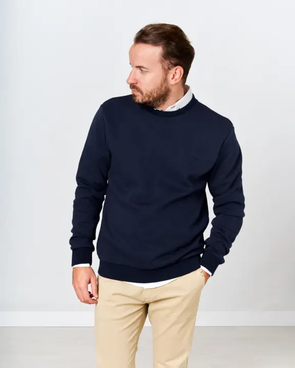 SUDADERA BASICA 178F MARINO - 1