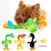 Juguete Interactivo Para Perros Peluche Squeaky Ruido De Pollo Resistente Mordida Juguete Para Bebés Accesorios Para Perros - details 1
