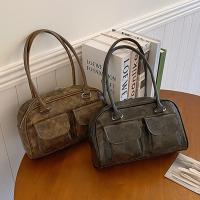 Bolso De Hombro Vintage Para Mujer De Cuero PU Tote De Lujo Monedero Retro Con Manija Top Clutch Bag Casual Para Todas Las Estaciones - details 10