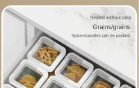 Contenedor De Alimentos Plástico Para Grano Seco Y Frutas Caja De Almacenamiento Para Café Contenedor De Aperitivos Tapa Sellada - details 3