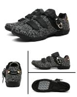 Zapatos De Ciclismo Para Hombre 2024 Antideslizantes Autolock Mountain Bike Sneakers Cuero Suela De Goma Transpirables Talla True - details 17