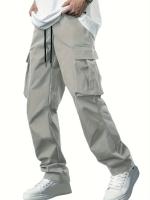 2024 nuevos pantalones de trabajo para hombres, pantalones casuales rectos sueltos para hombres europeos y americanos, pantalones de bolsillo para ropa de trabajo para hombres - details 6