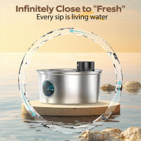 Fuente De Agua Automática Para Gatos Y Perros 3.2L Recargable Por USB 5V Acero Inoxidable Con Sensor Múltiples Cuencos De Bebida - details 7