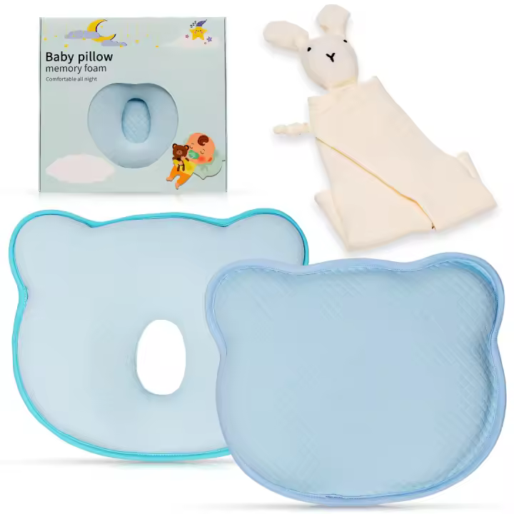 Almohada de bebé y conjunto Dou, ideal para cualquier cuna y cochecito, 2 colores - 1