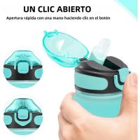 Botella De Agua De 32 Oz Con Horario Y Taza Motivacional a Prueba De Fugas Libre De BPA Y Químicos Con Correa Para Transporte Adulto - details 3