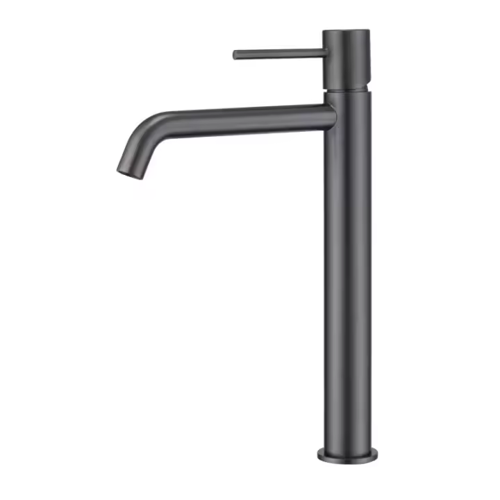 Imex Monza BDM039-3BGM grifo de lavabo alto con cartucho cerámico de 25 mm en latón acabado black gun metal - 1