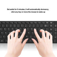 Compatibilidad K-06 Teclado Y Ratón Inalámbrico 2.4G Para Computadora Y Laptop Conexión Plug And Play Color Negro Para Uso Doméstico Y Oficina - details 9