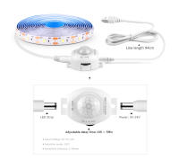 Fresnel LED COB Tira De Iluminación Con Sensor De Movimiento PIR 5V Impermeable Cortable Para Casa Cocina Baño Escaleras Corredor Luz De Noche - details 7