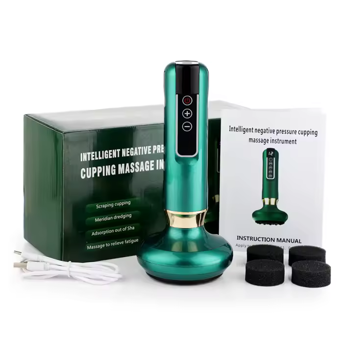Masajeador Eléctrico De Taza De Succión Para El Cuerpo Con 6/12 Velocidades GuaSha Anti Celulitis Calor Infrarrojo Para Belleza Y Salud - 1