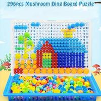 Juego De Construcción De Setas 296/592 Piezas Juguete Educativo Inteligente De Coloración Y Forma Para Niños Juego 3D De Puzzle - details 1