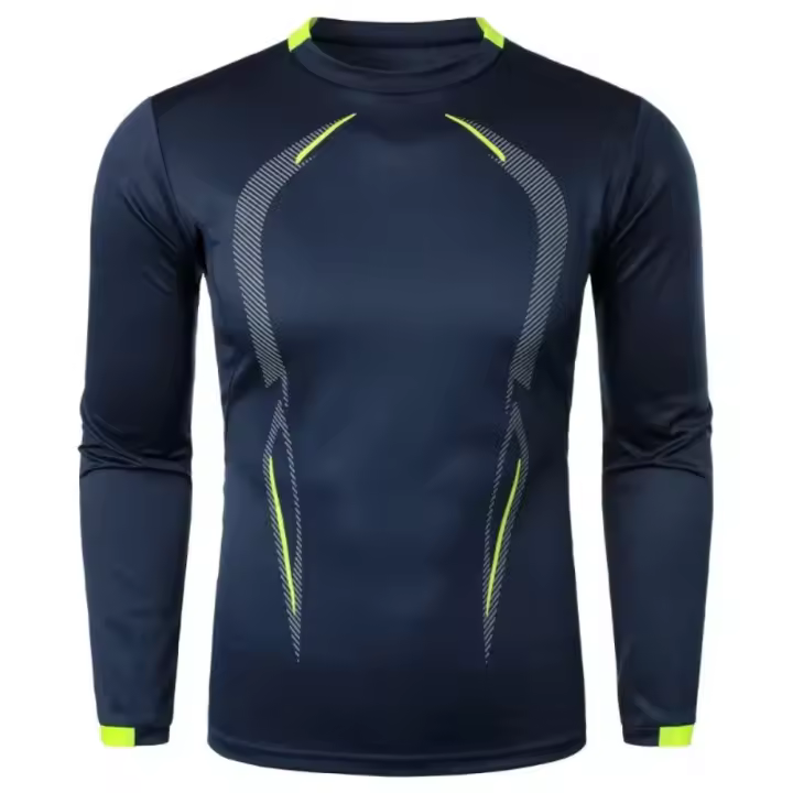 Camiseta De Manga Larga Para Hombre Auténtica Secado Rápido Ligera Transpirable Estilo Deportivo Sobredimensionada Para Fitness Y Uso Diario - 1