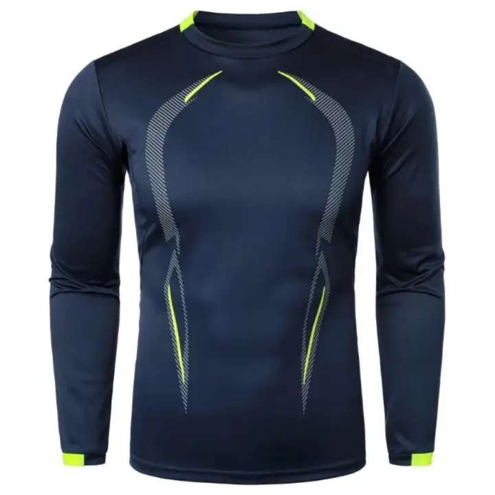 Camiseta De Manga Larga Para Hombre Auténtica Secado Rápido Ligera Transpirable Estilo Deportivo Sobredimensionada Para Fitness Y Uso Diario - 1