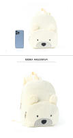 Mochila de pana para estudiantes, informal, con dibujos animados, de gran capacidad, con diseño de oso de peluche - details 3