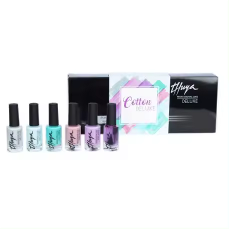 THUYA KIT ESMALTES DELUXE COTTON 6 UNIDADES - 1