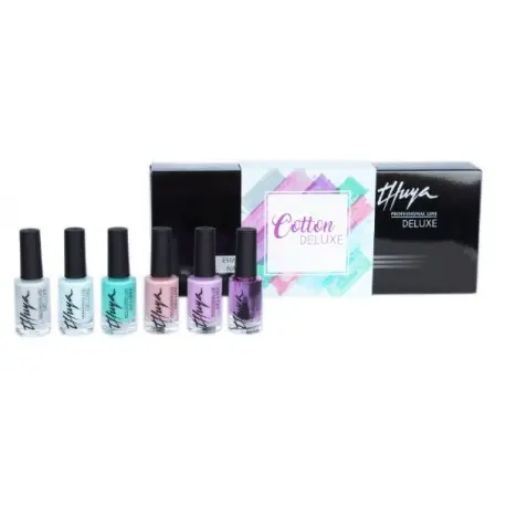 THUYA KIT ESMALTES DELUXE COTTON 6 UNIDADES - 1