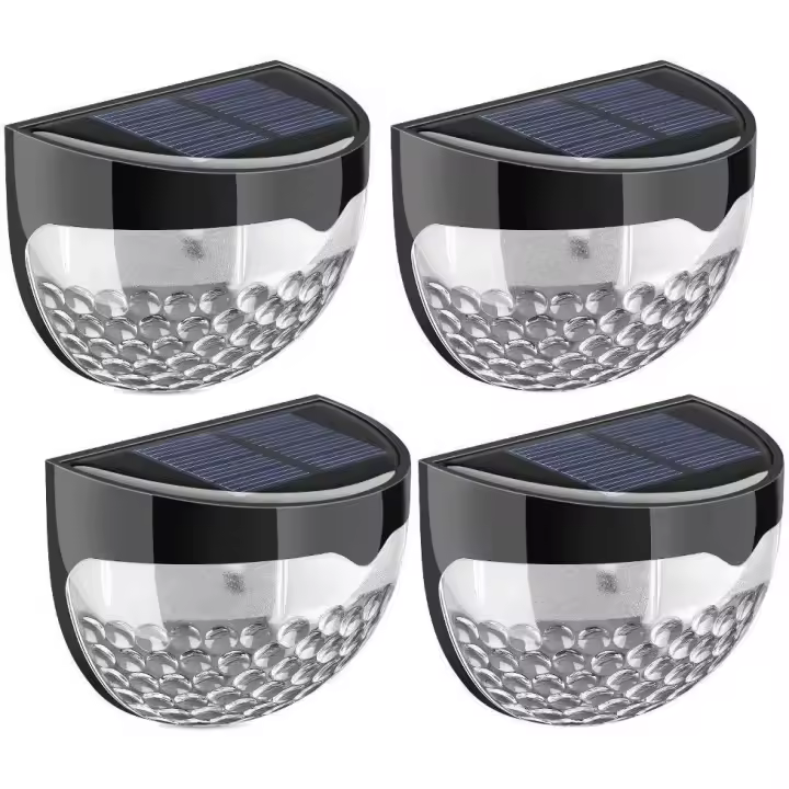 Luces de jardín - Paquete de 4 luces para exteriores - Luz nocturna impermeable para caminos, patios, terrazas y cercas - Luz solar de seguridad - 1