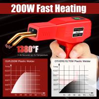 MOV-Pistola, 200 unids 50W Grapadora Caliente, Kit de reparación de parachoques del coche, Soldadura de plástico para parachoques del coche/piezas de automóviles，Calefacción, soldadura de plástico, adecuado para nailon, plástico, plástico. - details 6