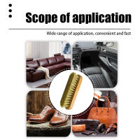 Cepillo De Cuidado Y Limpieza Para Manillar Y Zapatos De Piel Con Pelo De Caballo Y Madera Herramienta De Detalles Para Coche - details 9