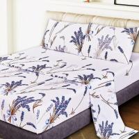 Juego de Sábanas Lavanda Relajante con Diseño de Campos Florales - Incluye Funda Nórdica + Sábana Ajustable Elástica + 1-2 Fundas de Almohada | Tallas 90/135 cm (3 Piezas) y 150 cm (4 Piezas) | Poliéster Premium Antipilling y Aromaterapia Natural - details 0