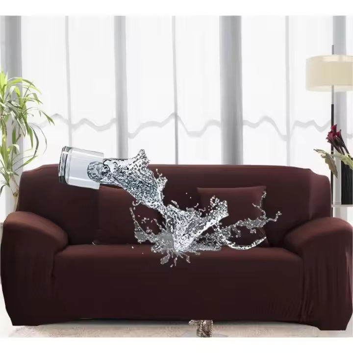 Cubierta Elástica De Sofá De Color Sólido Para Sala De Estar Cubierta De Esquina L Gruesa Necesita Comprar 2 PCS Para Sofá L - 1