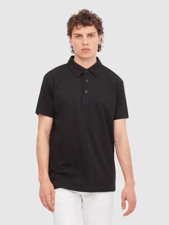 Polo básico de manga corta en tejido de algodón y corte regular INSIDE - 1