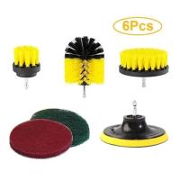 Kit De 4 Brocas Eléctricas Para Limpieza De Baño Y Cocina Cepillo De Limpieza Para Inodoro Escobillas De Nylon Para Piso Techo Y Ruedas De Coche Herramientas De Limpieza Doméstica Ambientalmente Amigables - details 9