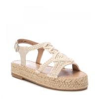 Sandalias plataforma mujer XTI 142840 05 SANDALIA PLATAFORMA MACRAME HIELO 35735 25V - details 2