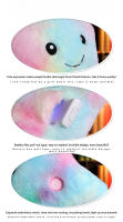 Almohada De Estrella Luminosa De 24CM Juguete Creativo De Peluche Suave Para Niñas Regalo De Cumpleaños Colores Variados Almohada De Estrella Para Niños - details 9