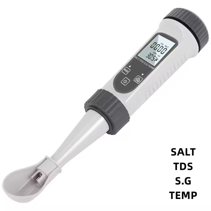 Medidor De Agua 4 En 1 TDS Salinidad EC Temperatura Digital Calidad Del Agua Para Piscinas Acuarios Medidor De Concentración SALT TDS EC Temp - 1