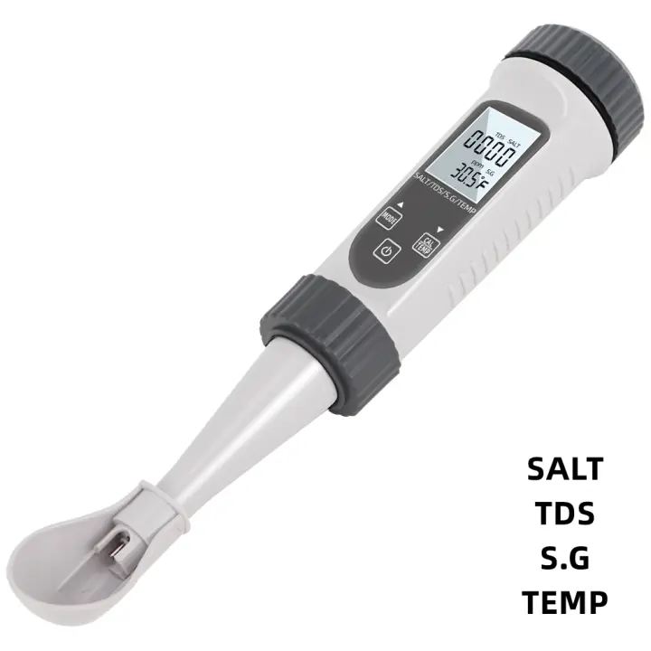 Medidor De Agua 4 En 1 TDS Salinidad EC Temperatura Digital Calidad Del Agua Para Piscinas Acuarios Medidor De Concentración SALT TDS EC Temp - 1