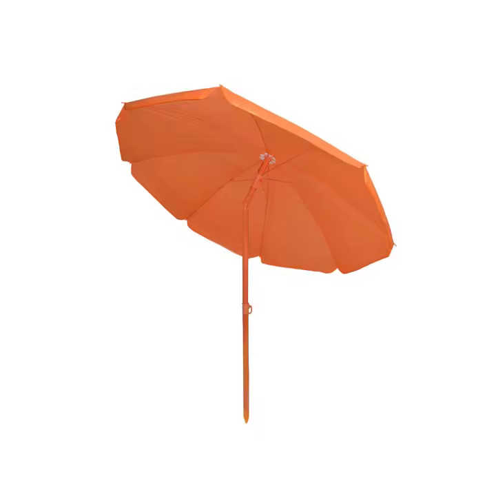 Mediawave Tienda Playa Sombrilla TNT Palinuro H185cm inclinable 8 puñalada listones de Aluminio - 1