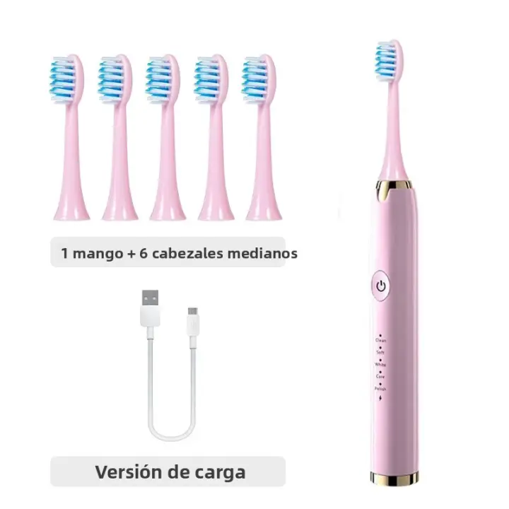 Tongwode Cepillo De Dientes Eléctrico De Limpieza Oral Inteligente Recargable Inalámbrico Ultrasonido Para Adultos Con 5 Modos De Limpieza Tiempo De Carga 2 Horas IPX7 - 1