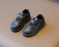 Tenis Deportivos Niños Niñas Primavera/Otoño Nuevos Zapatillas Casuales Cuero Suela Suave Hombre Mujer Niños Pequeños Zapatos Blancos - details 10