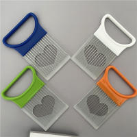 Soporte De Dientes Para Cebolla En Acero Inoxidable Cortador De Alimentos Auxiliar De Cocina Para Verduras Y Tomates - details 5