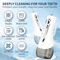 Irrigador Bucal Portatil, Irrigador Dental con 8 Boquillas 4 Modos,USB Recargable IPX7 Impermeable Irrigadores Bucales 320ML Para Limpiar en Profundidad,Para el Hogar y los Viajes - details 5