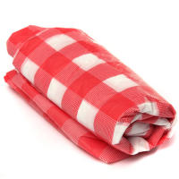 Mantel Desechable De Plástico Rojo a Cuadros Gingham 180cm X 180cm Para Fiestas Al Aire Libre BBQ Picnic Cubierta De Mesa - details 7