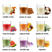Zimmy - Pack de Velas Aromáticas en Vaso de Cristal Reciclable 125g - 28h Duración - Variedad de Fragancias - Cera Vegetal - Hechas en España - details 2