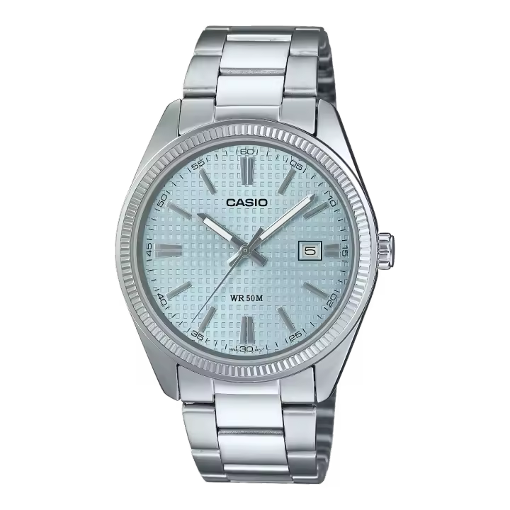 ​reloj unisex clásico Casio MTP-1302PEC-2A 44.2 × 38.5 × 9.2 mm 50m WR  correa de acero - 1